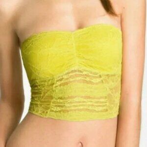 Free People "Galloon" lace, longline Bandeau